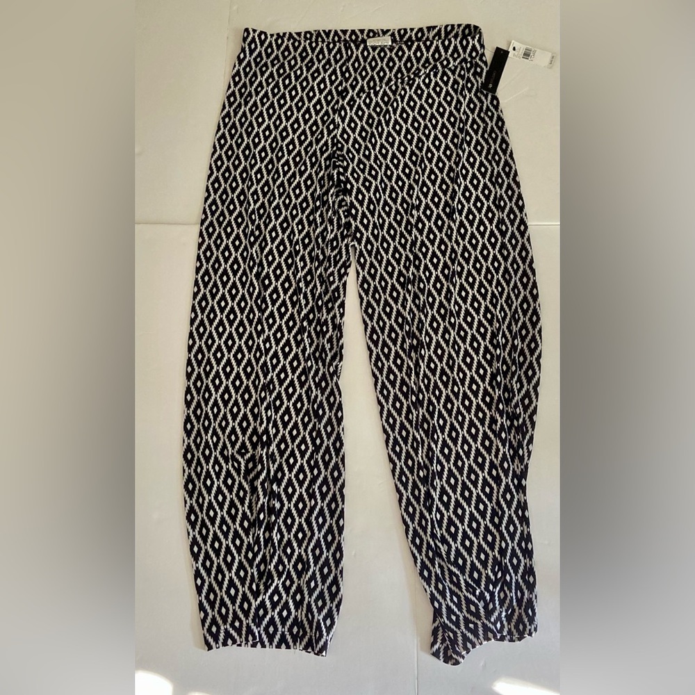 AB Studio Monochrome Geometric Print Pants